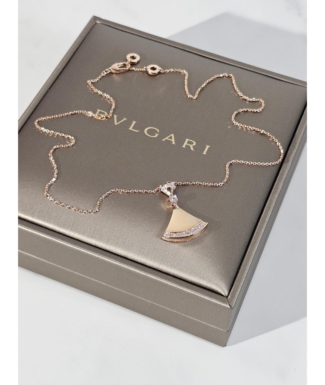 BVLGARI Золотое колье из розового золота, фото 3