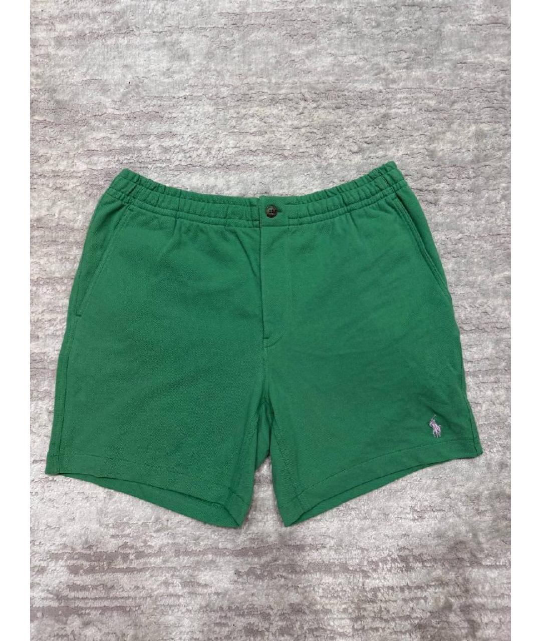 POLO RALPH LAUREN Зеленые хлопковые шорты, фото 4