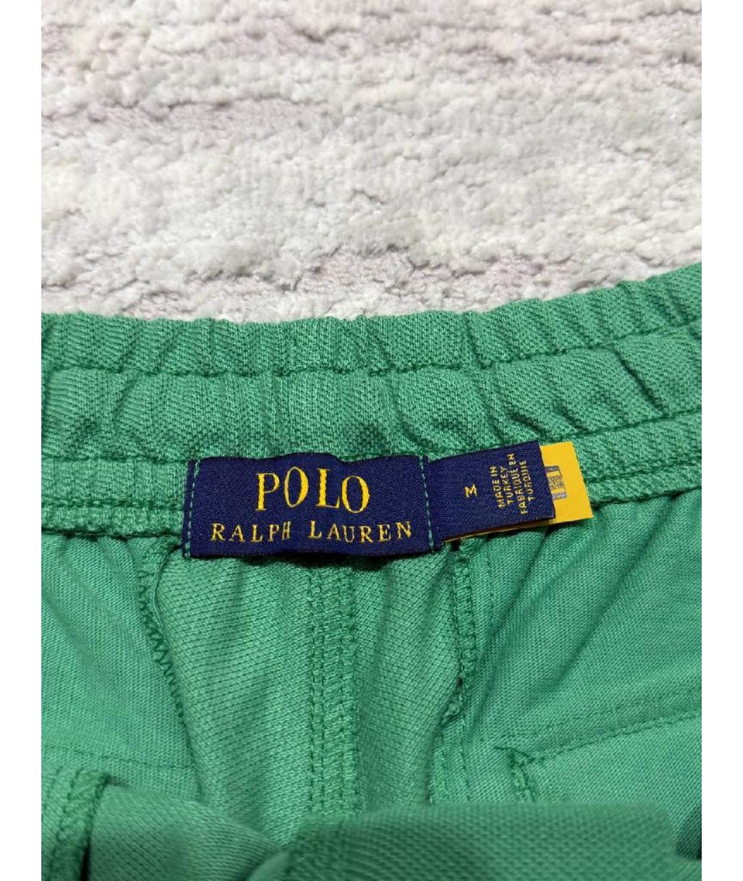 POLO RALPH LAUREN Зеленые хлопковые шорты, фото 3