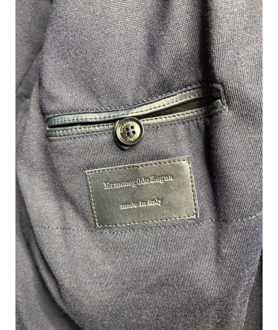 ERMENEGILDO ZEGNA XXX Черная кожаная куртка, фото 3
