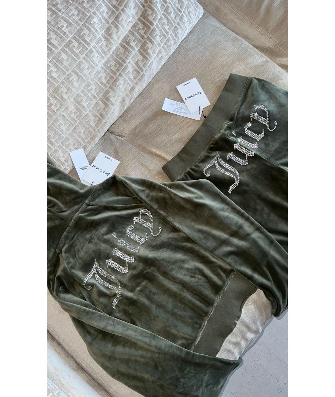 JUICY COUTURE Хаки полиэстеровый спортивные костюмы, фото 3