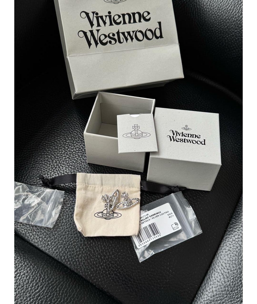 VIVIENNE WESTWOOD Серебряные латунные серьги, фото 5