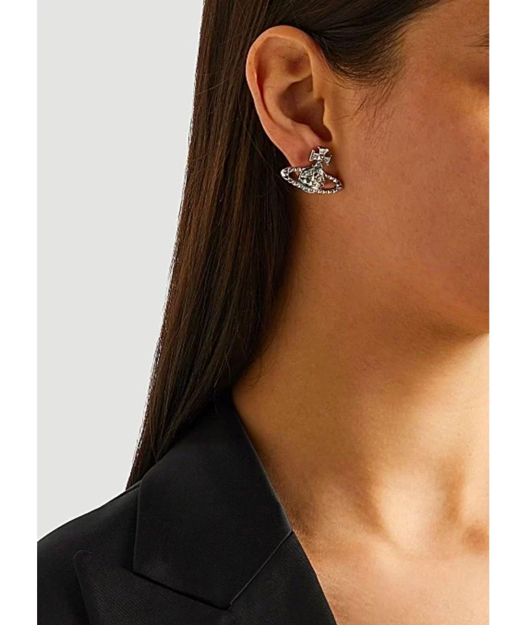 VIVIENNE WESTWOOD Серебряные латунные серьги, фото 2