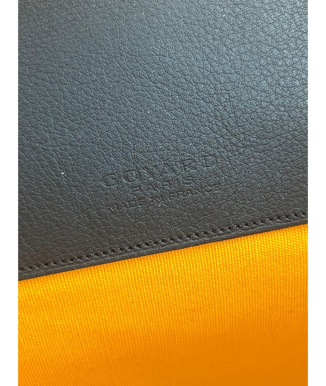 GOYARD Черная кожаная папка для документов, фото 7
