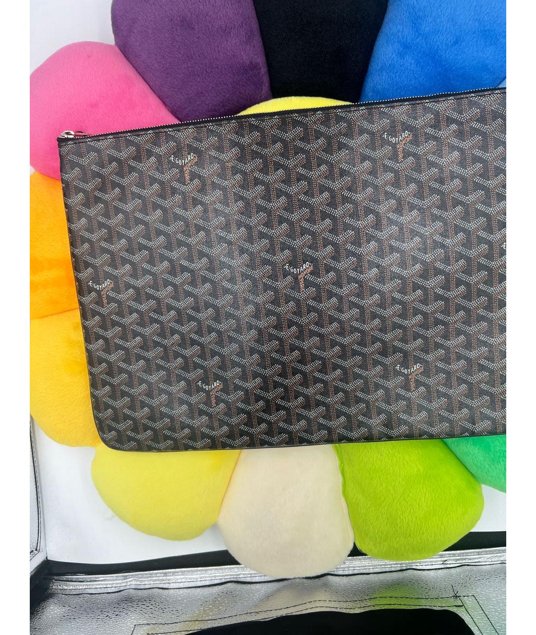 GOYARD Черная кожаная папка для документов, фото 8