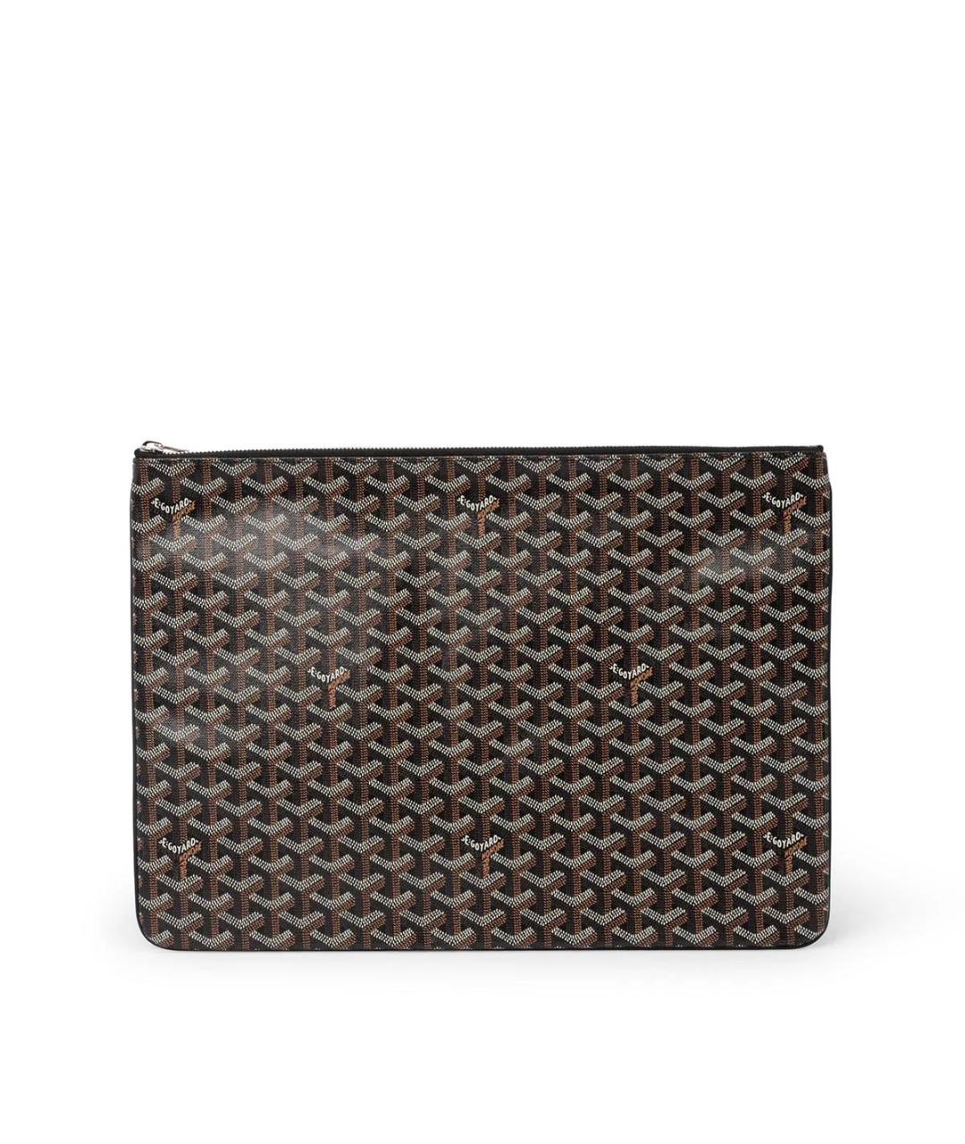 GOYARD Черная кожаная папка для документов, фото 1