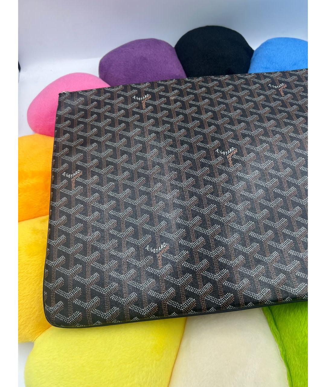GOYARD Черная кожаная папка для документов, фото 4