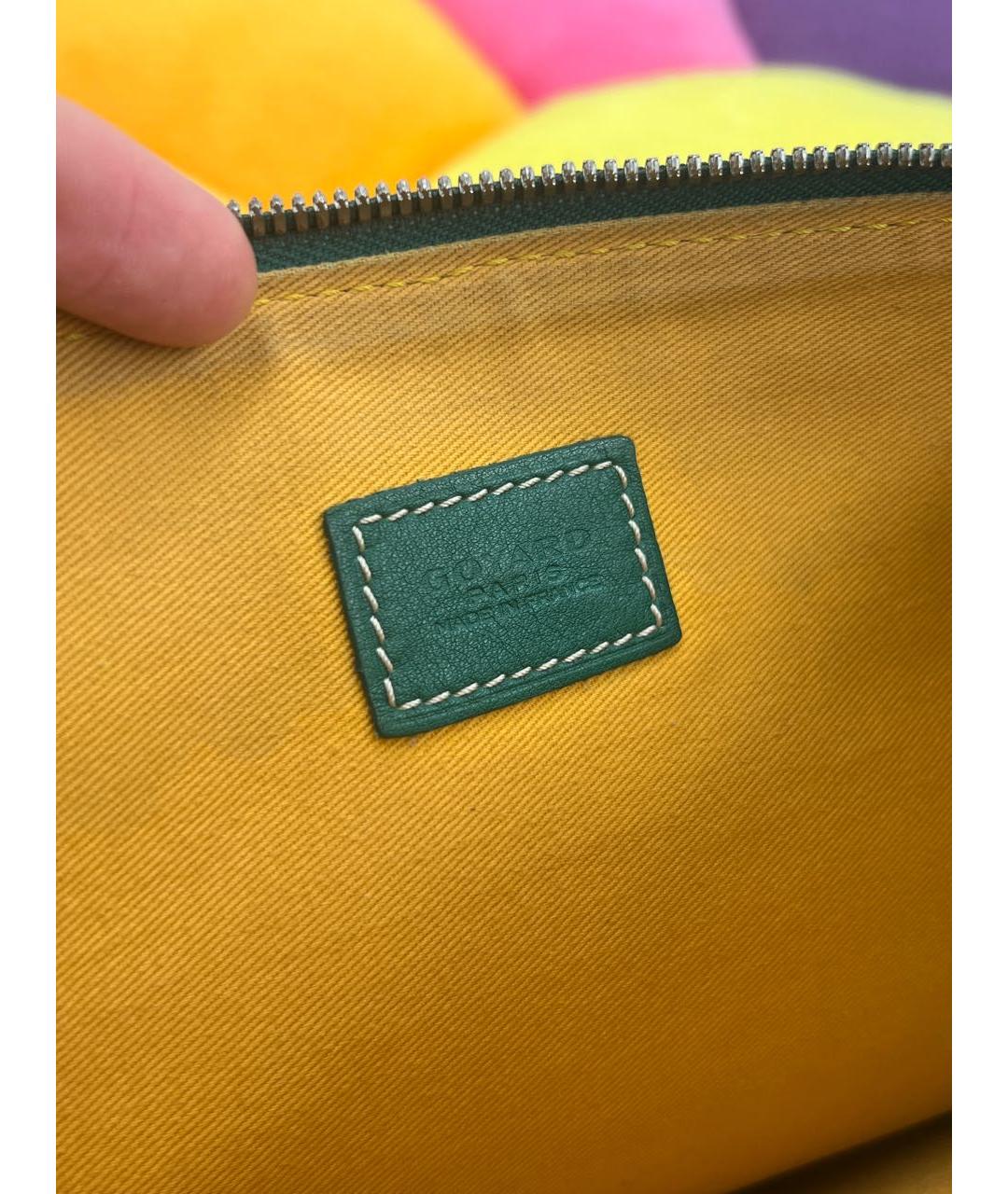 GOYARD Зеленая кожаная папка для документов, фото 6