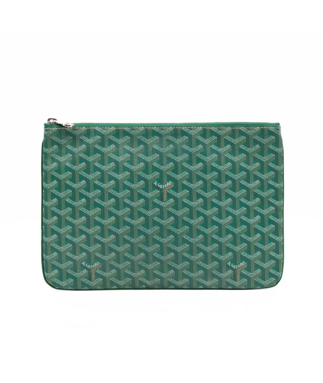 GOYARD Зеленая кожаная папка для документов, фото 1