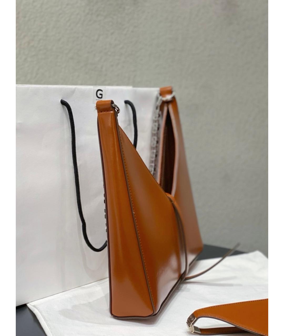 GIVENCHY Коричневая кожаная сумка тоут, фото 5