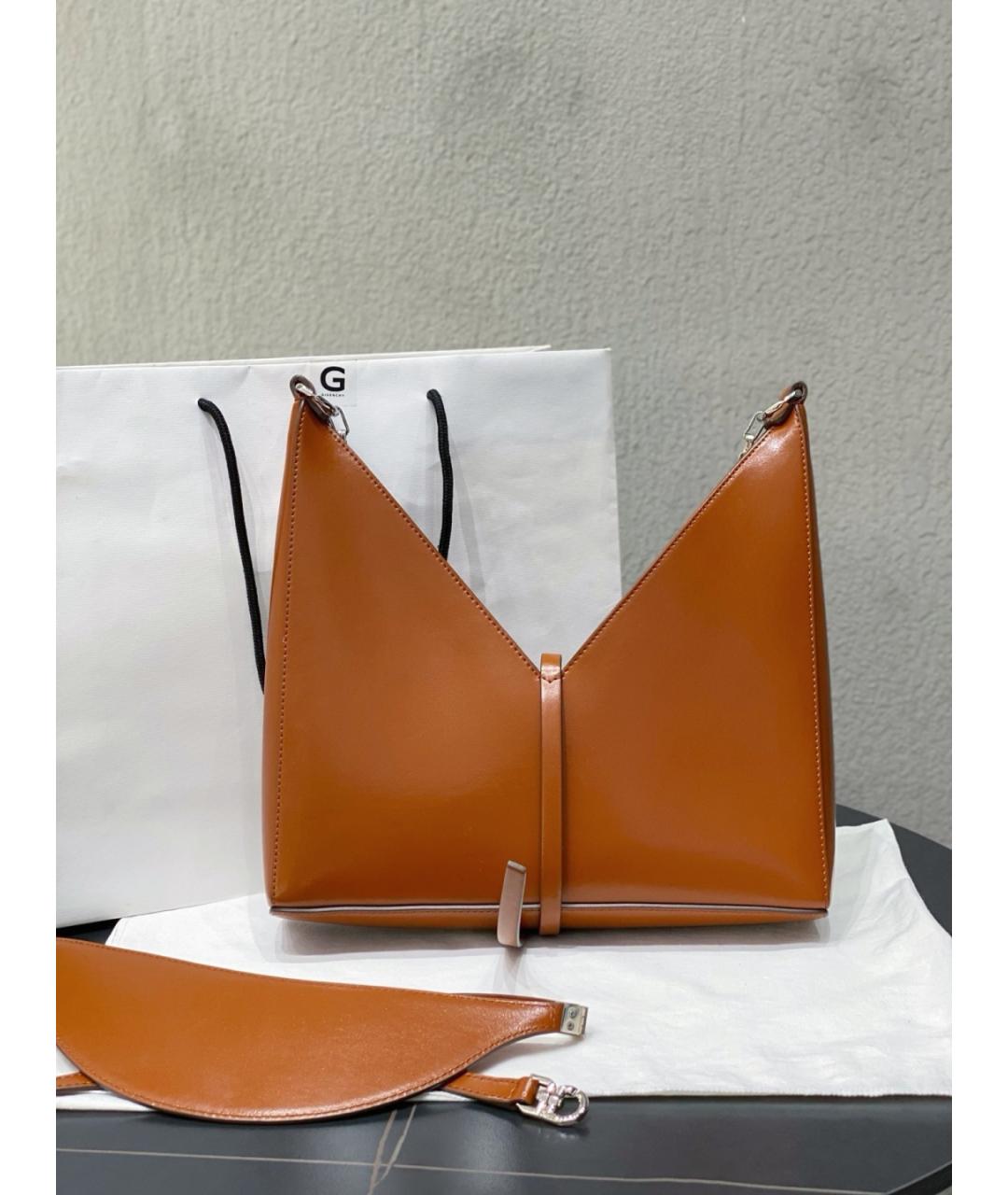 GIVENCHY Коричневая кожаная сумка тоут, фото 2