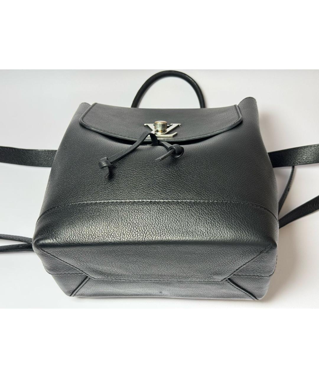 LOUIS VUITTON Черный кожаный рюкзак, фото 5