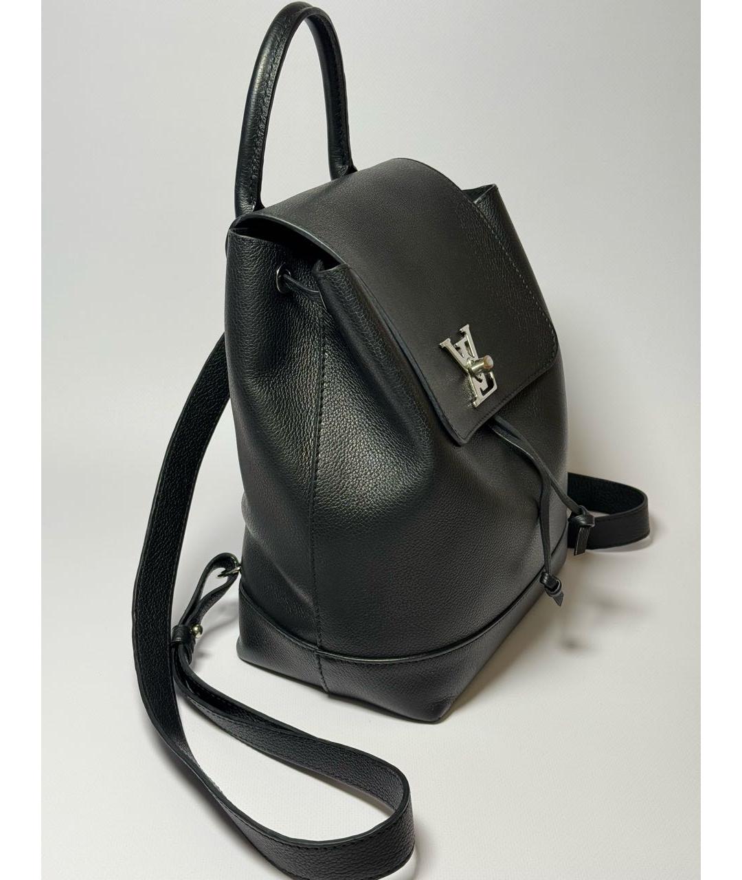 LOUIS VUITTON Черный кожаный рюкзак, фото 2
