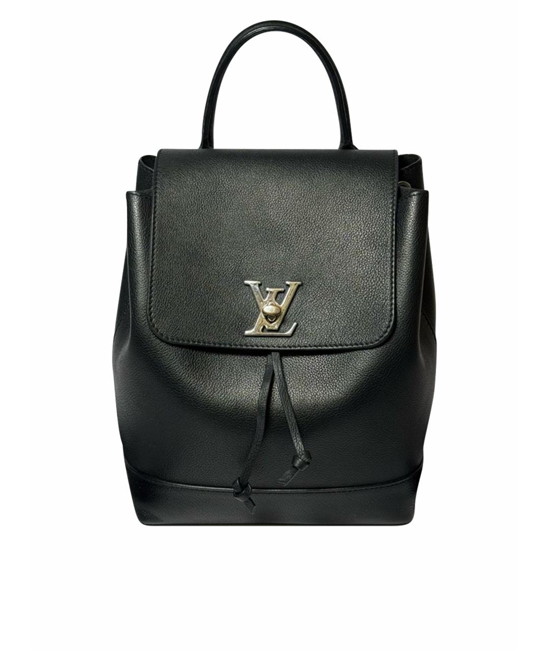 LOUIS VUITTON Черный кожаный рюкзак, фото 1