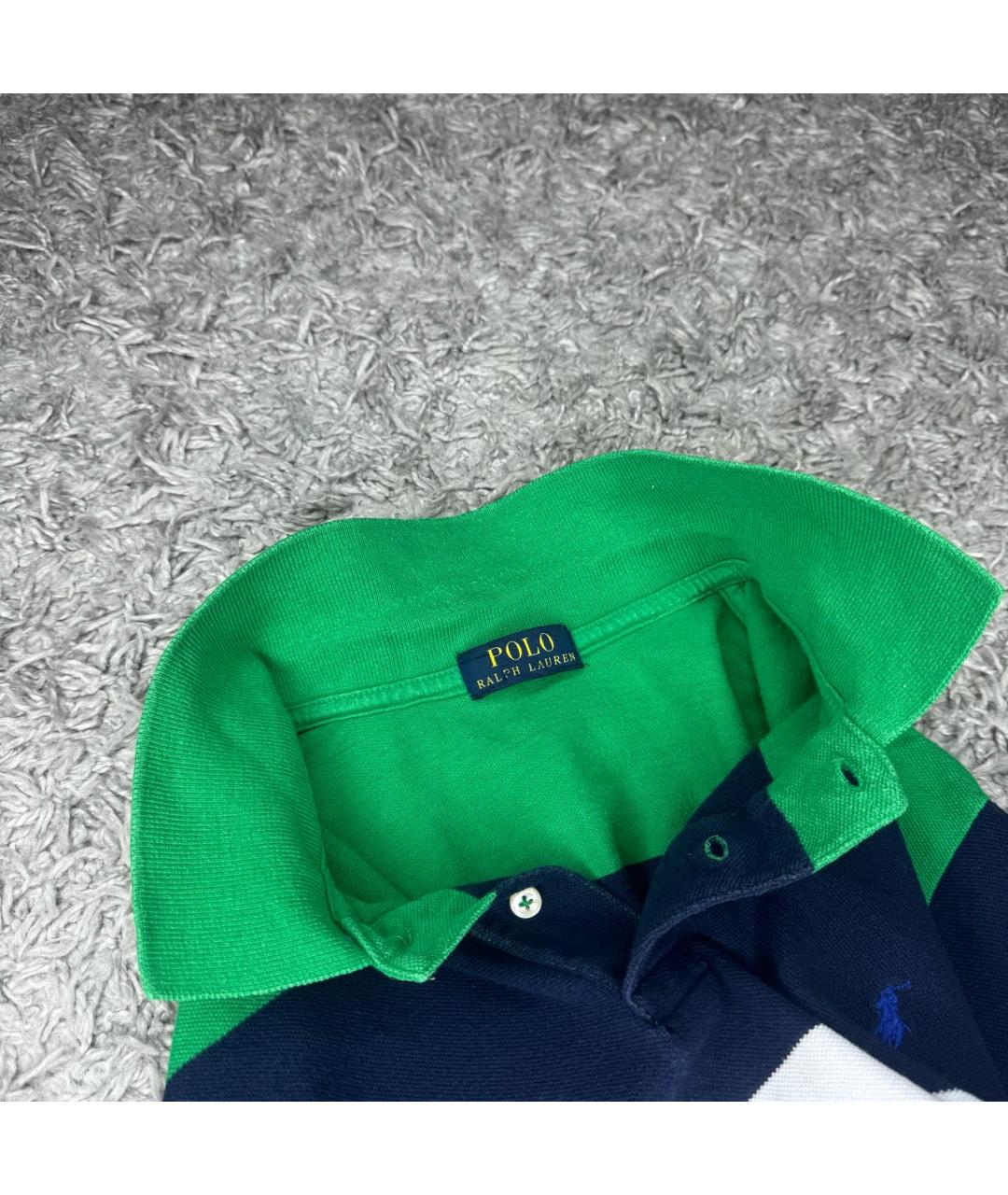 POLO RALPH LAUREN Мульти хлопковое поло с коротким рукавом, фото 6