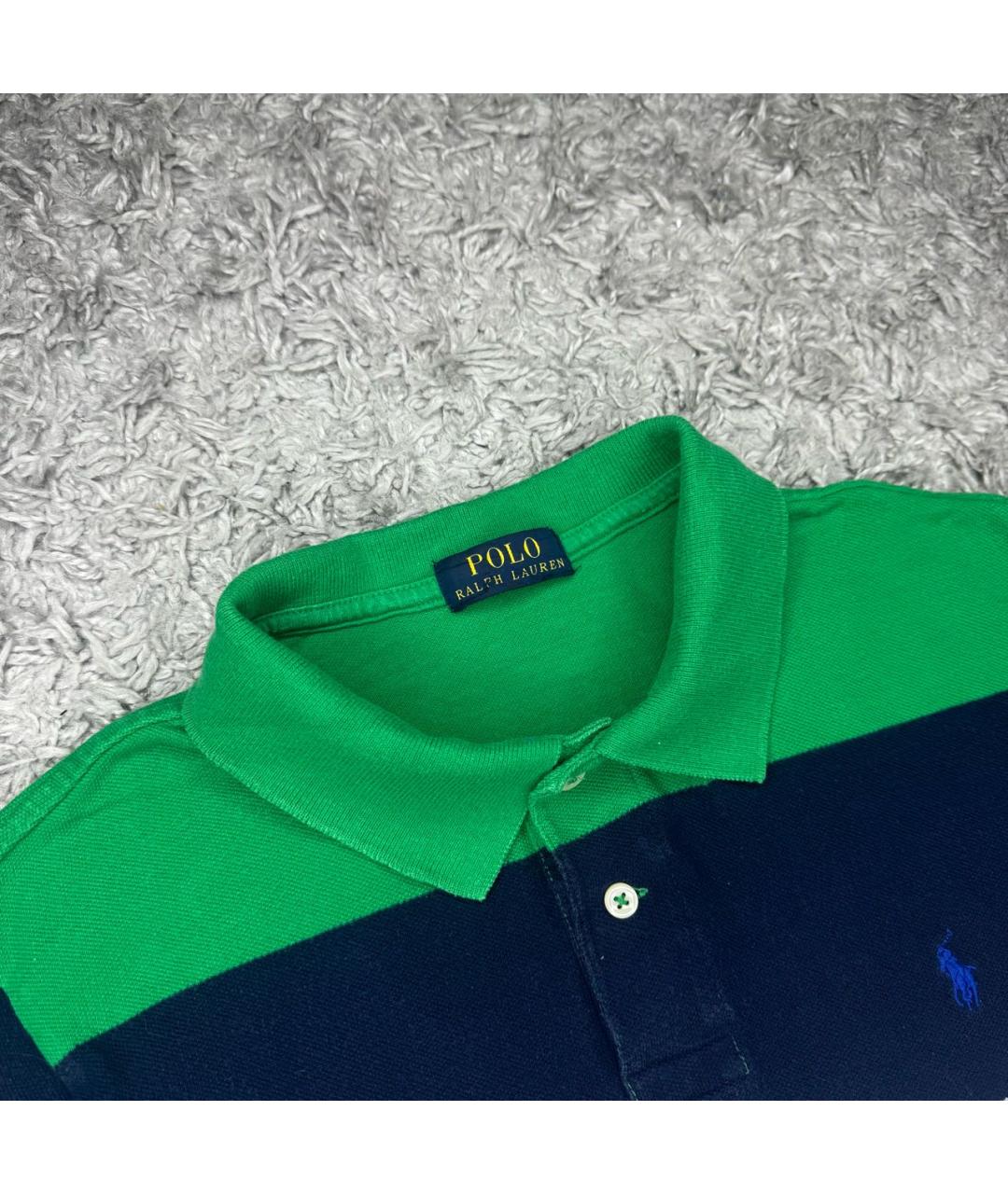 POLO RALPH LAUREN Мульти хлопковое поло с коротким рукавом, фото 2