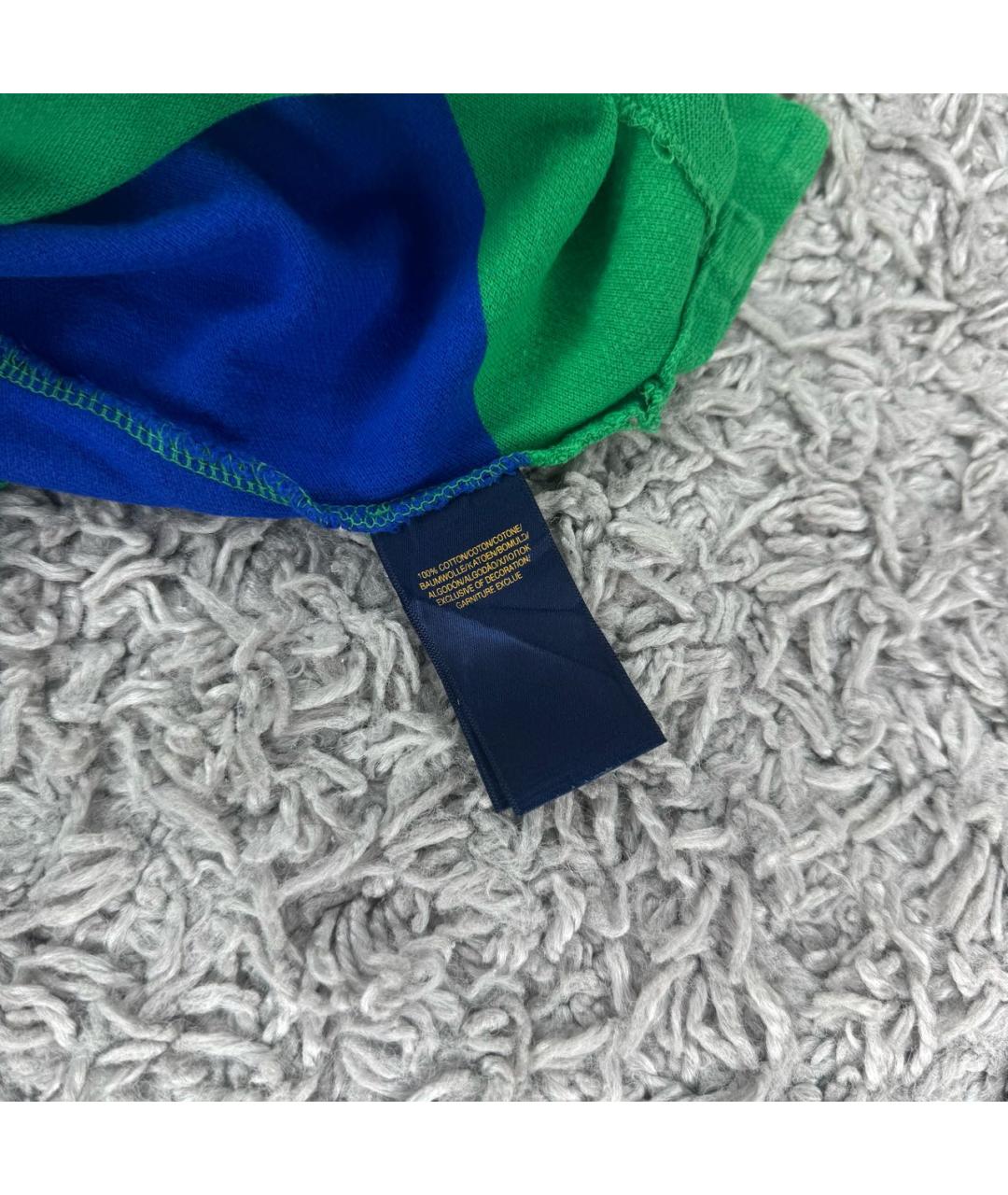 POLO RALPH LAUREN Мульти хлопковое поло с коротким рукавом, фото 4