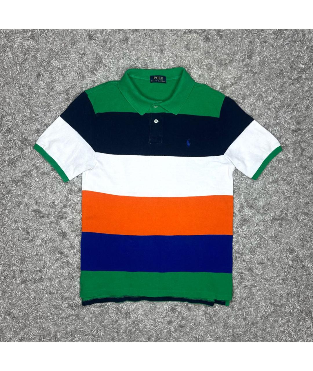POLO RALPH LAUREN Мульти хлопковое поло с коротким рукавом, фото 8