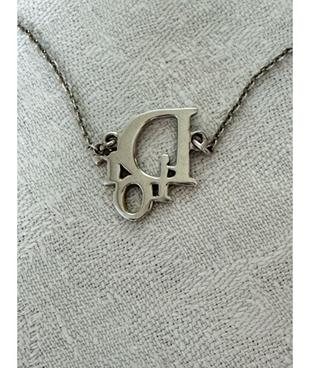 CHRISTIAN DIOR Серебряное колье, фото 4