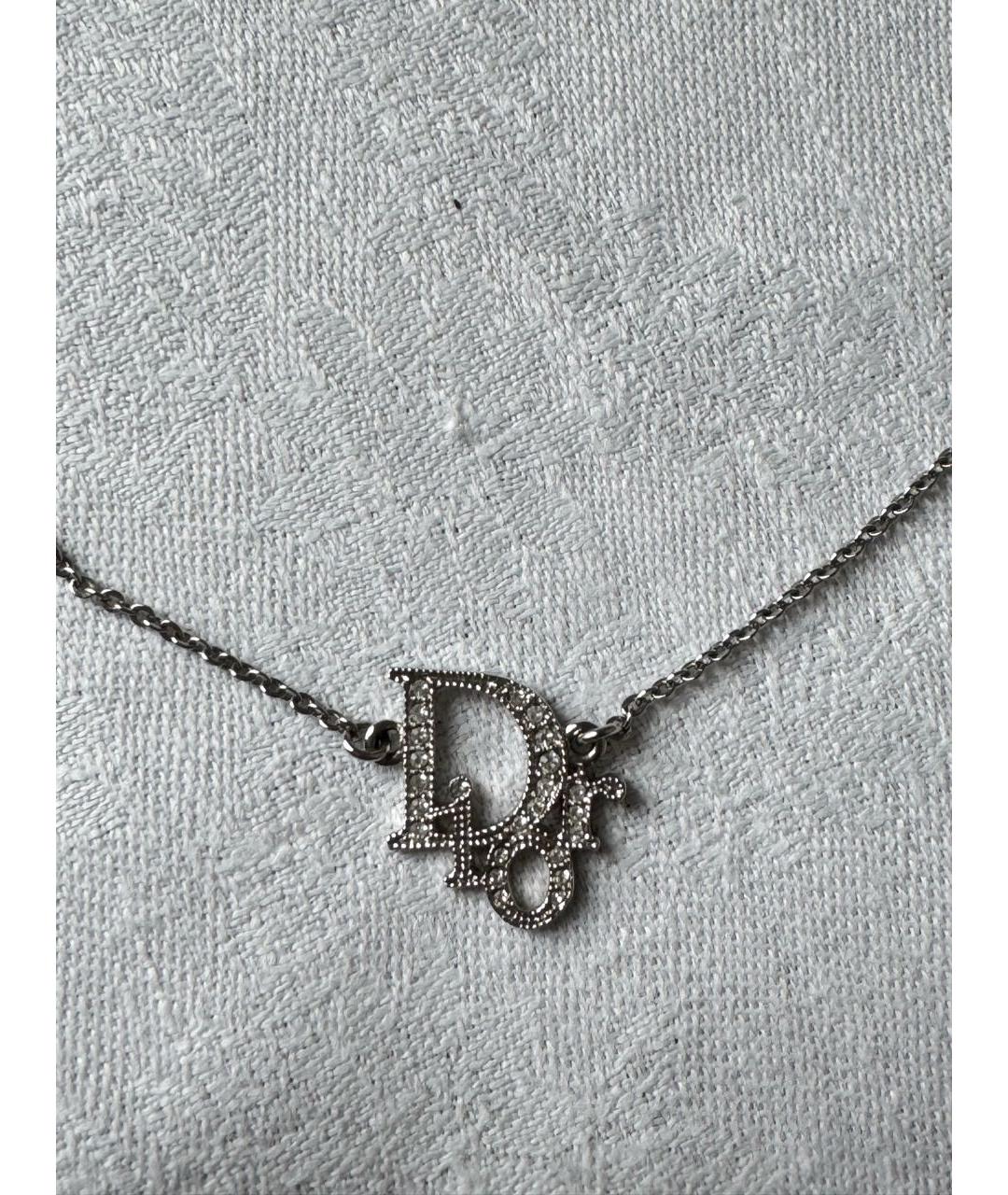 CHRISTIAN DIOR Серебряное колье, фото 2