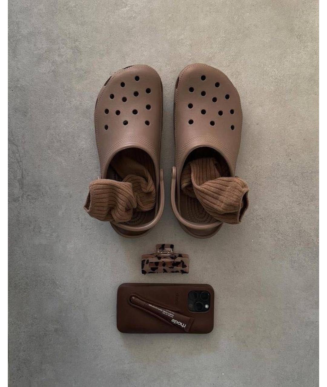 CROCS Коричневые сабо, фото 5
