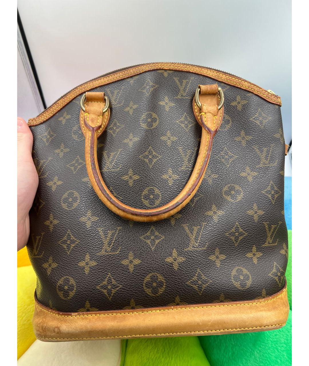 LOUIS VUITTON Коричневая сумка с короткими ручками, фото 3