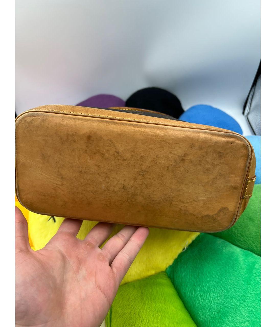 LOUIS VUITTON Коричневая сумка с короткими ручками, фото 5