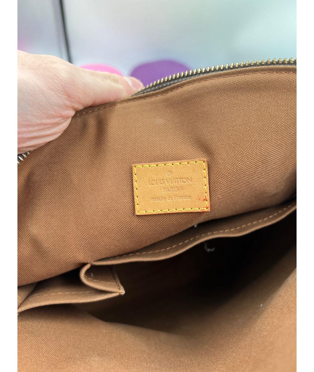 LOUIS VUITTON Коричневая сумка с короткими ручками, фото 7