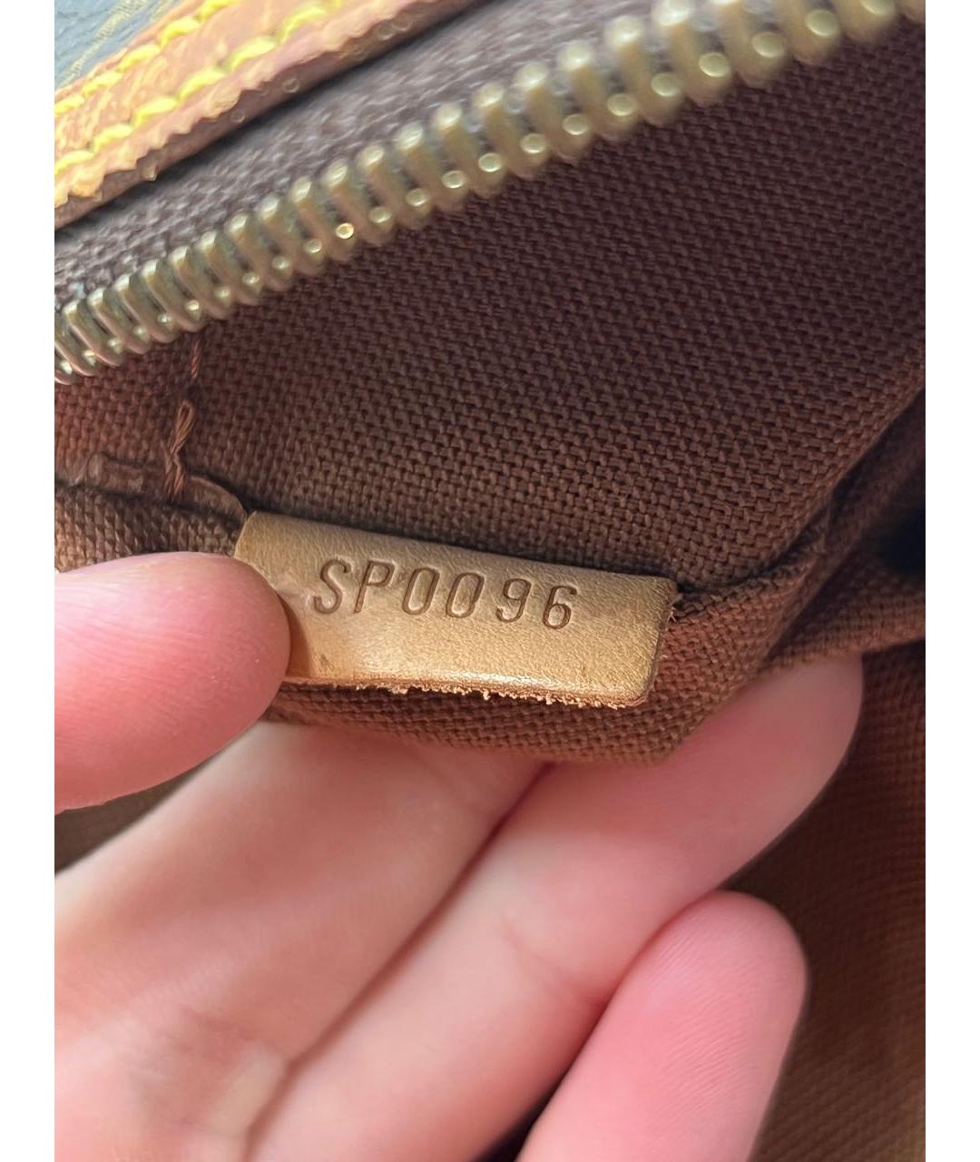LOUIS VUITTON Коричневая сумка с короткими ручками, фото 8