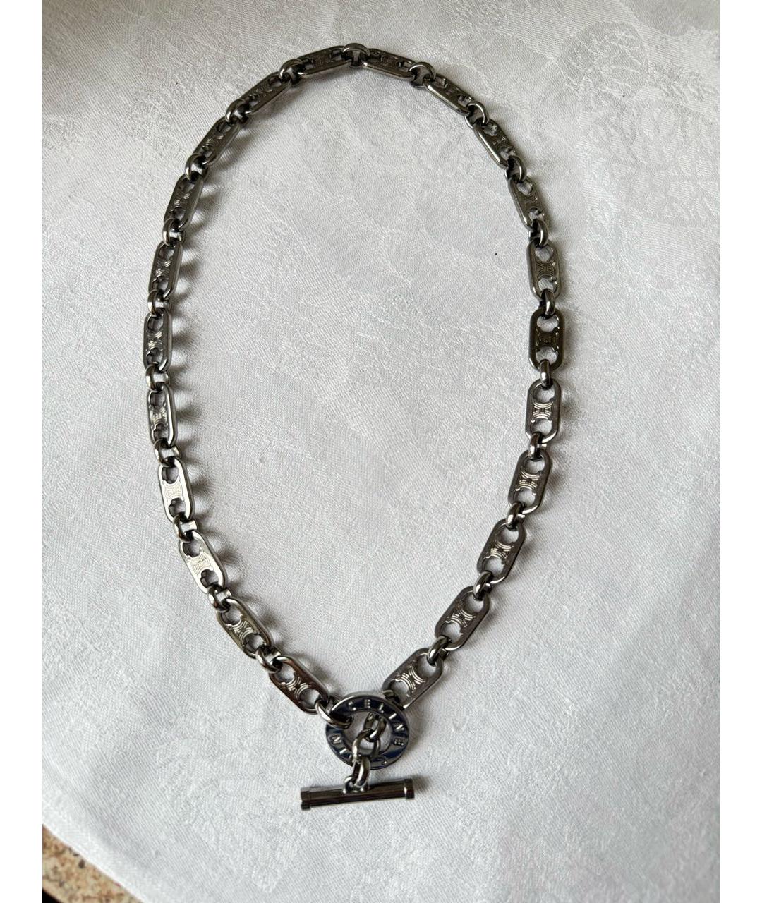 CELINE Серебряное колье, фото 6
