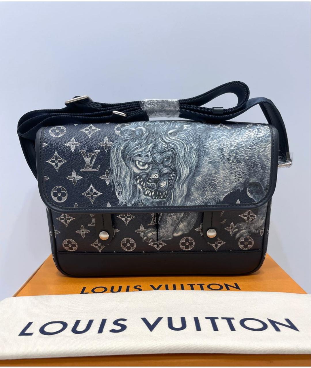 LOUIS VUITTON Антрацитовая сумка на плечо, фото 2