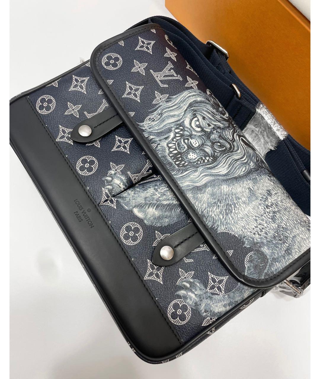 LOUIS VUITTON Антрацитовая сумка на плечо, фото 4