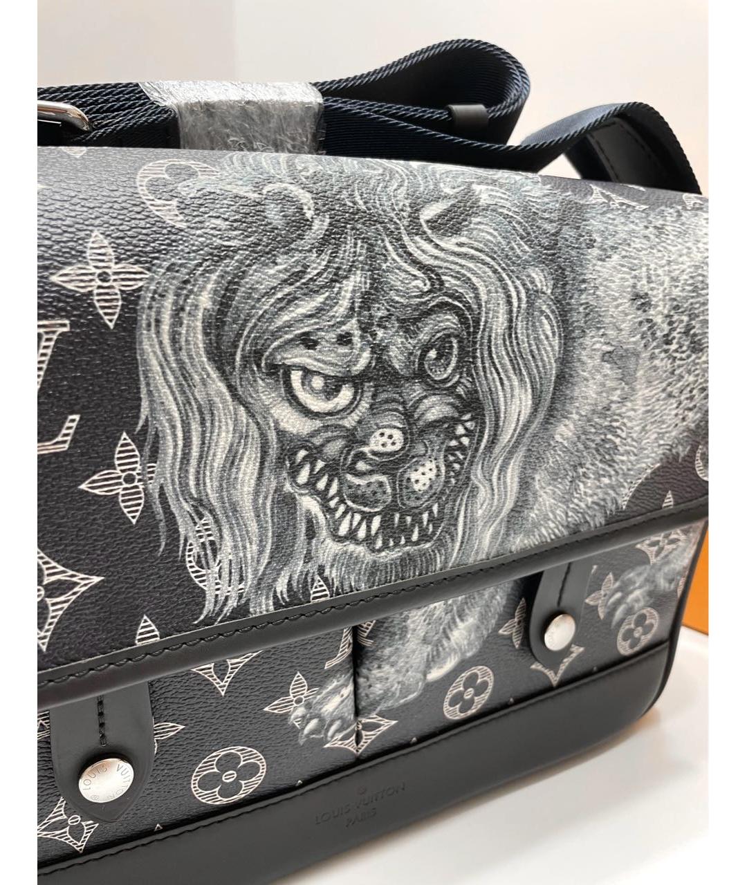 LOUIS VUITTON Антрацитовая сумка на плечо, фото 5