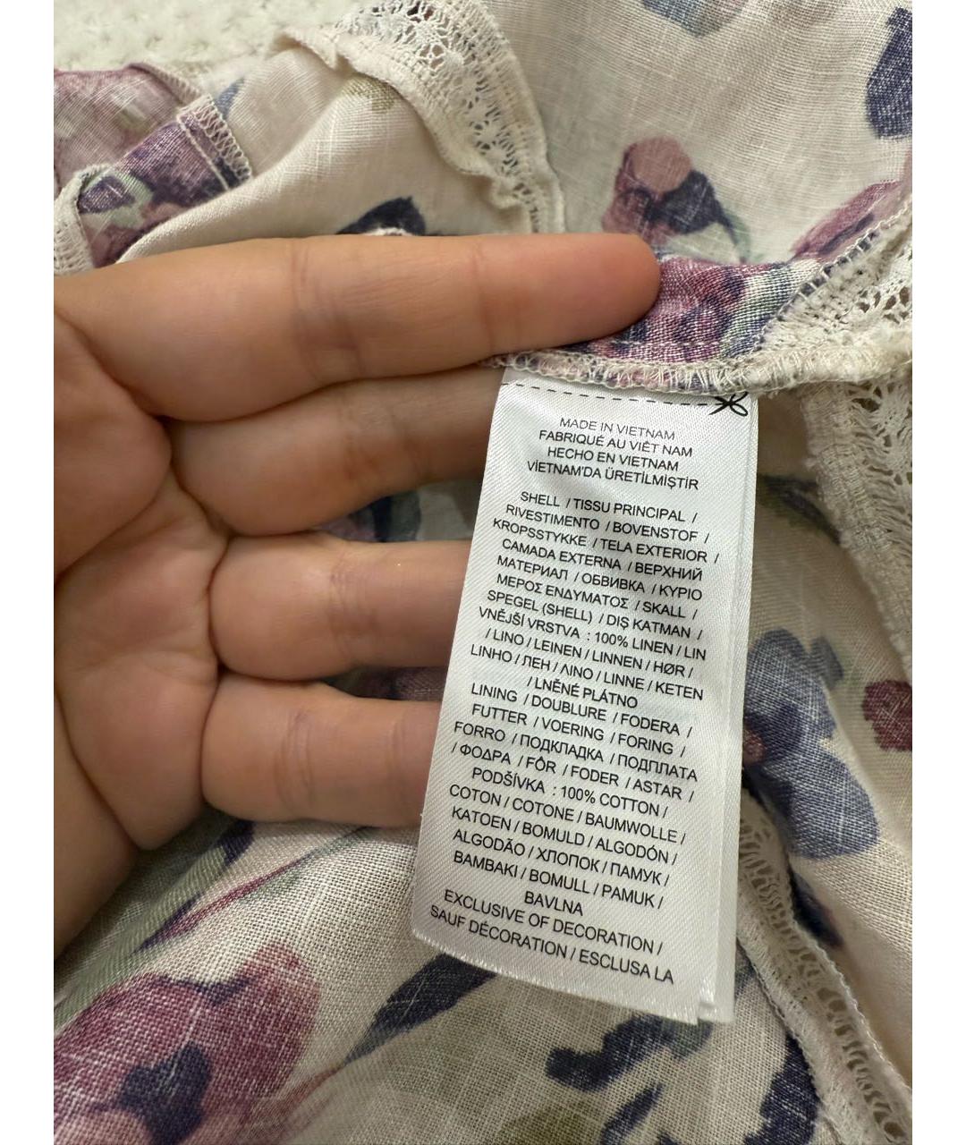 RALPH LAUREN Мульти хлопковое повседневное платье, фото 6