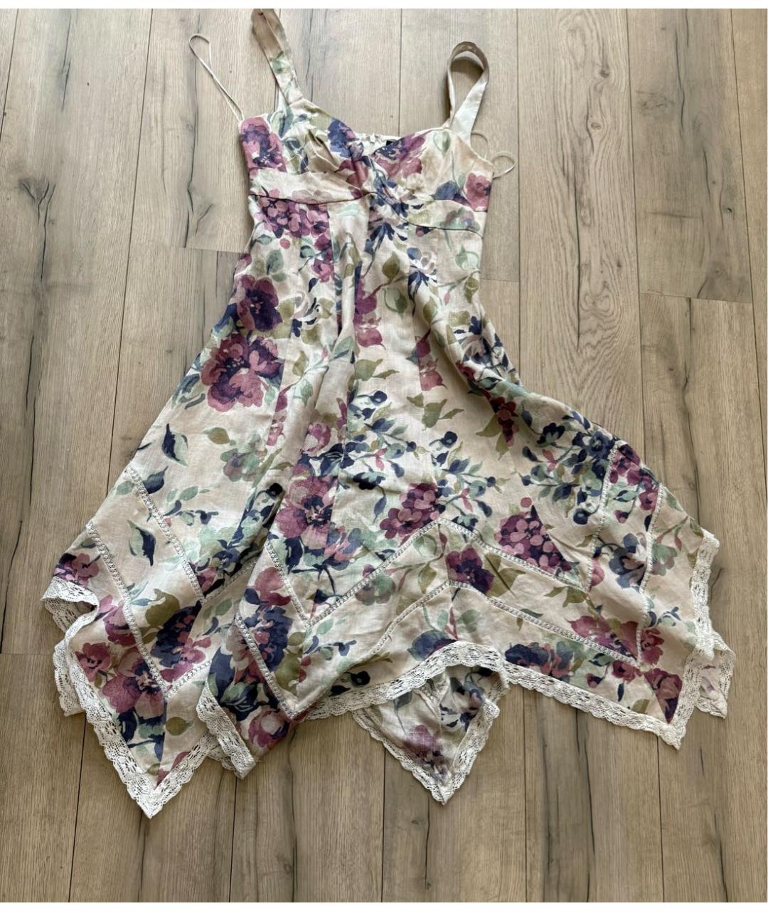 RALPH LAUREN Мульти хлопковое повседневное платье, фото 4