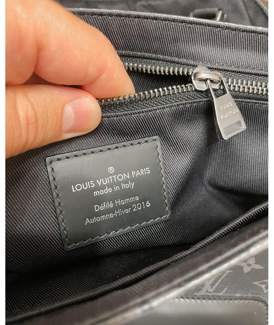 LOUIS VUITTON Антрацитовая сумка на плечо, фото 8