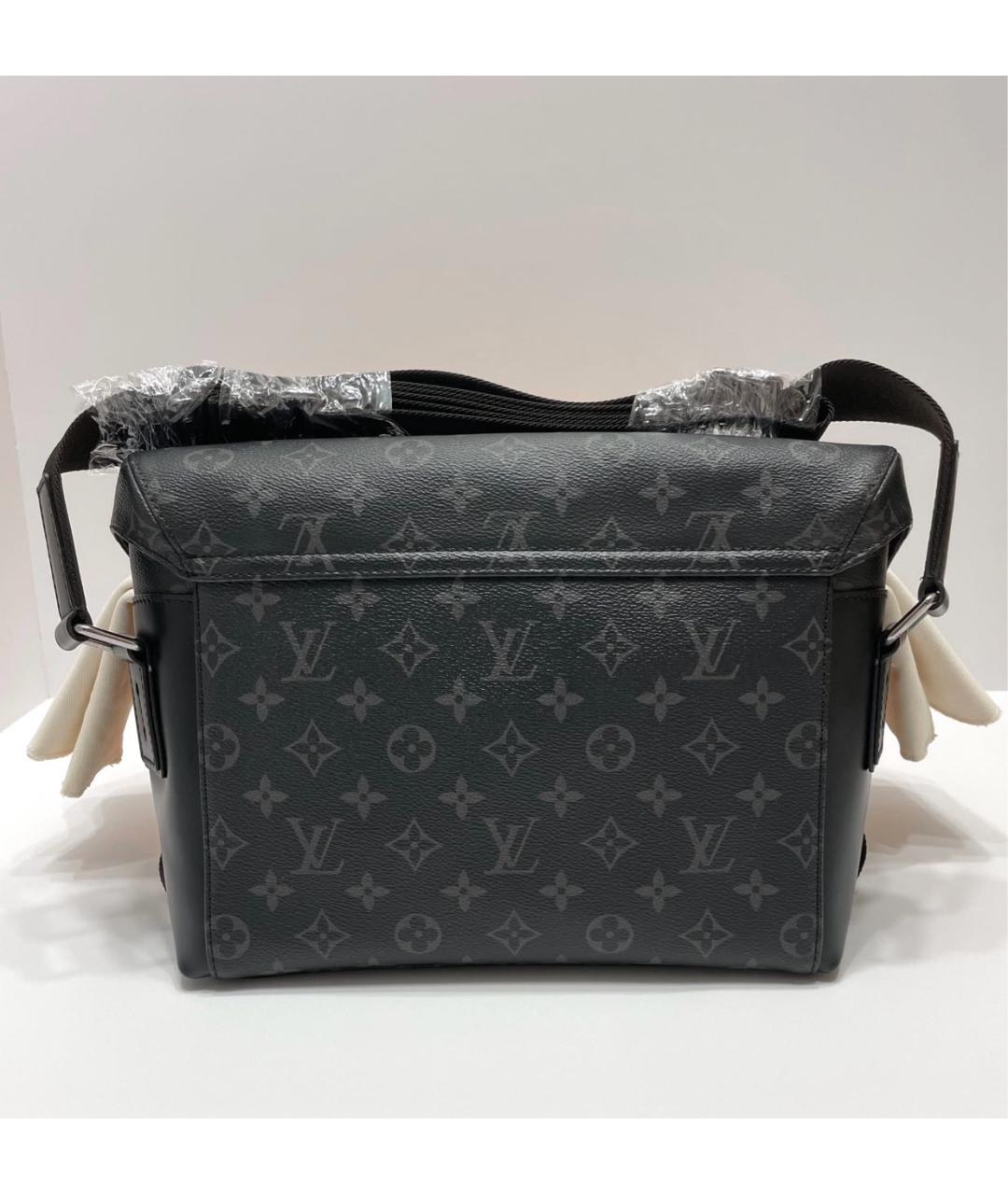 LOUIS VUITTON Антрацитовая сумка на плечо, фото 3