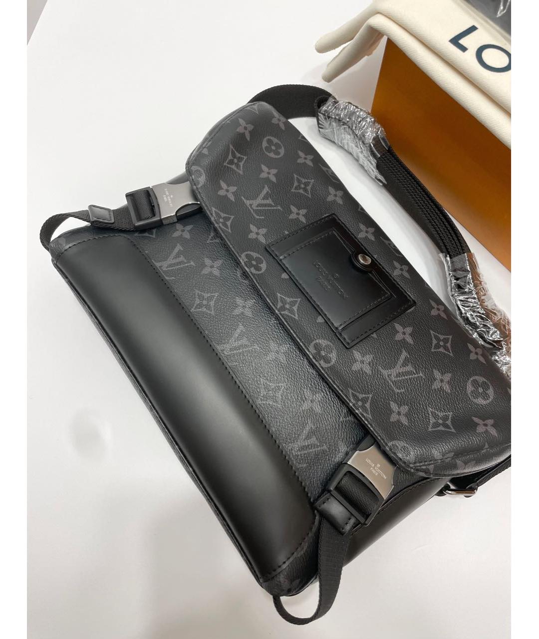 LOUIS VUITTON Антрацитовая сумка на плечо, фото 4