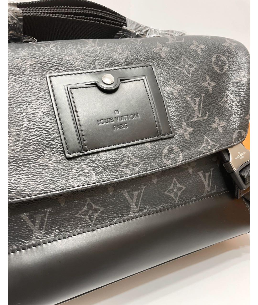 LOUIS VUITTON Антрацитовая сумка на плечо, фото 6