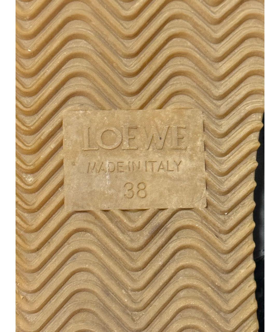 LOEWE Антрацитовые кроссовки, фото 5