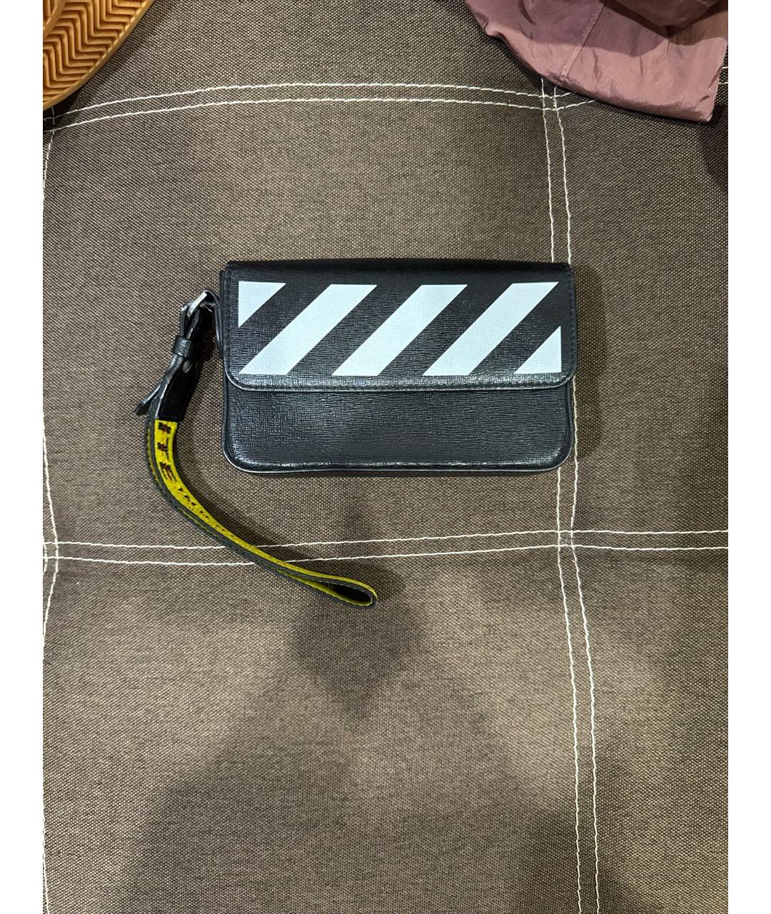 OFF-WHITE Черная барсетка, фото 5