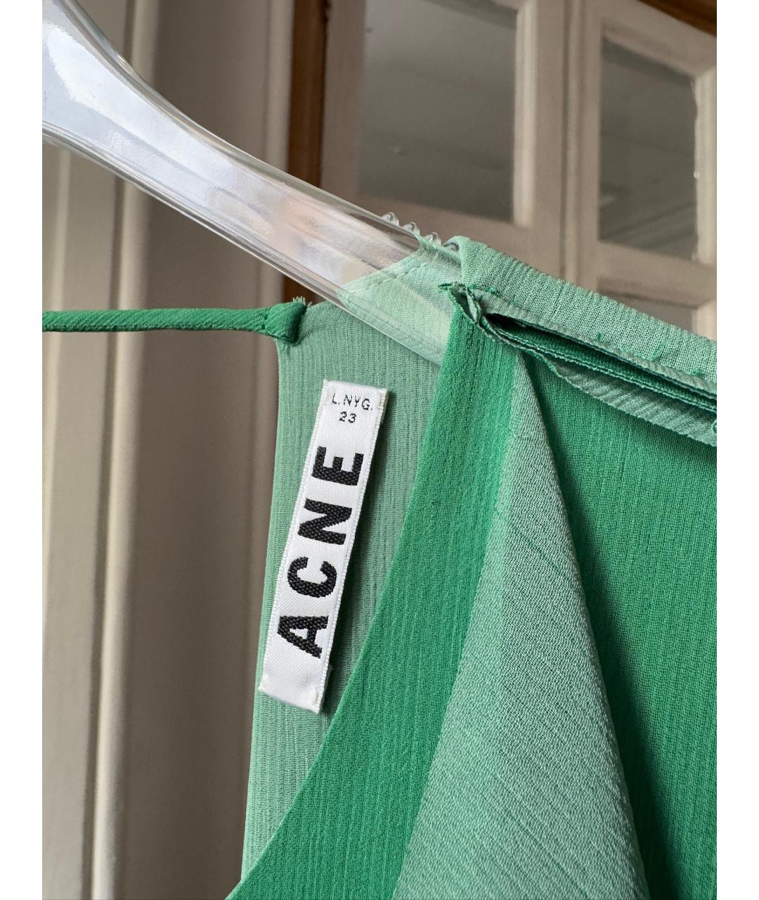 ACNE STUDIOS Зеленые повседневное платье, фото 7