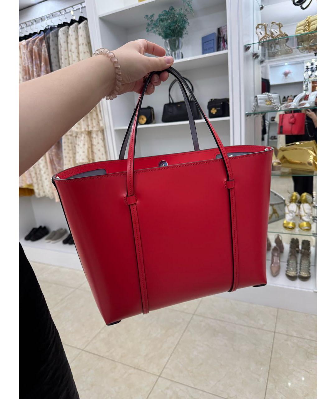 DOLCE&GABBANA Коралловая сумка через плечо из лакированной кожи, фото 2