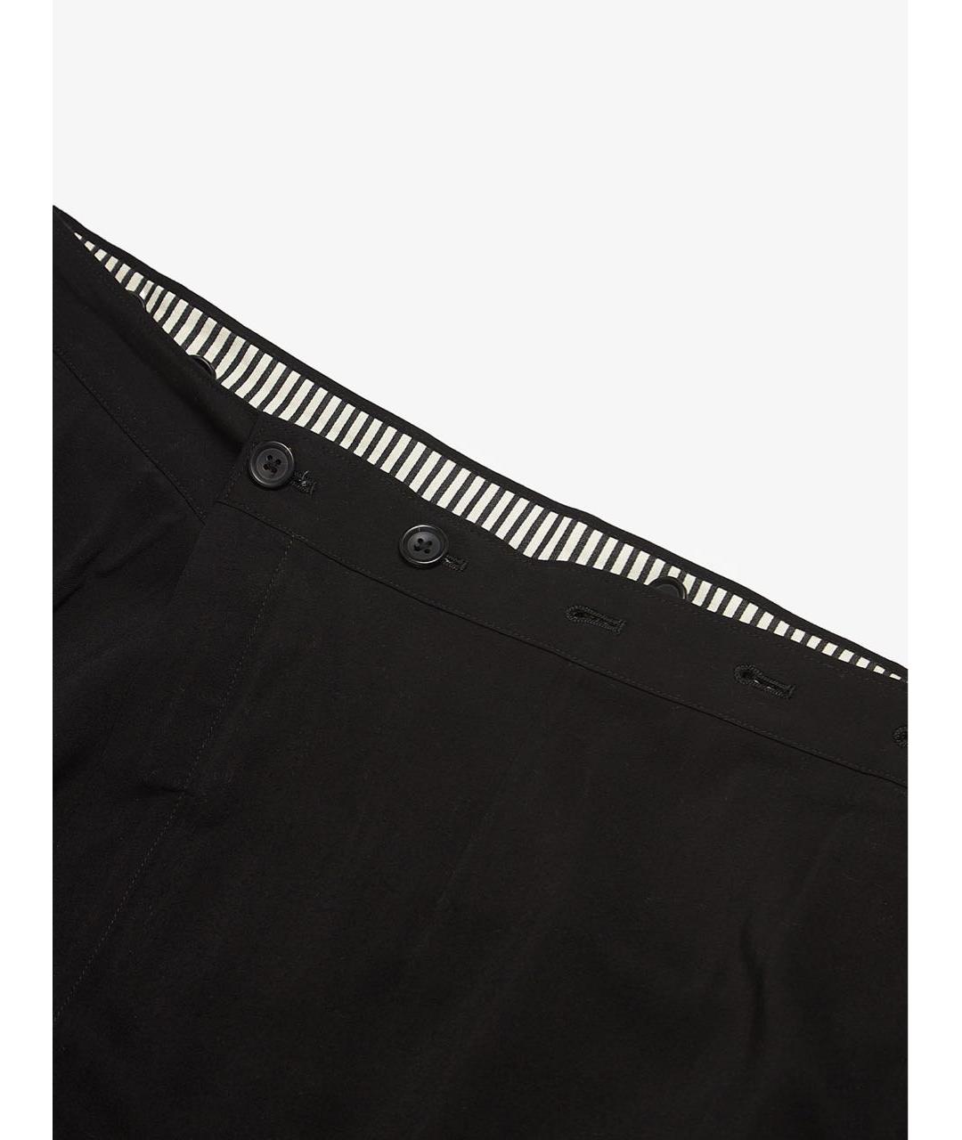 YOHJI YAMAMOTO Черная хлопковая юбка миди, фото 3