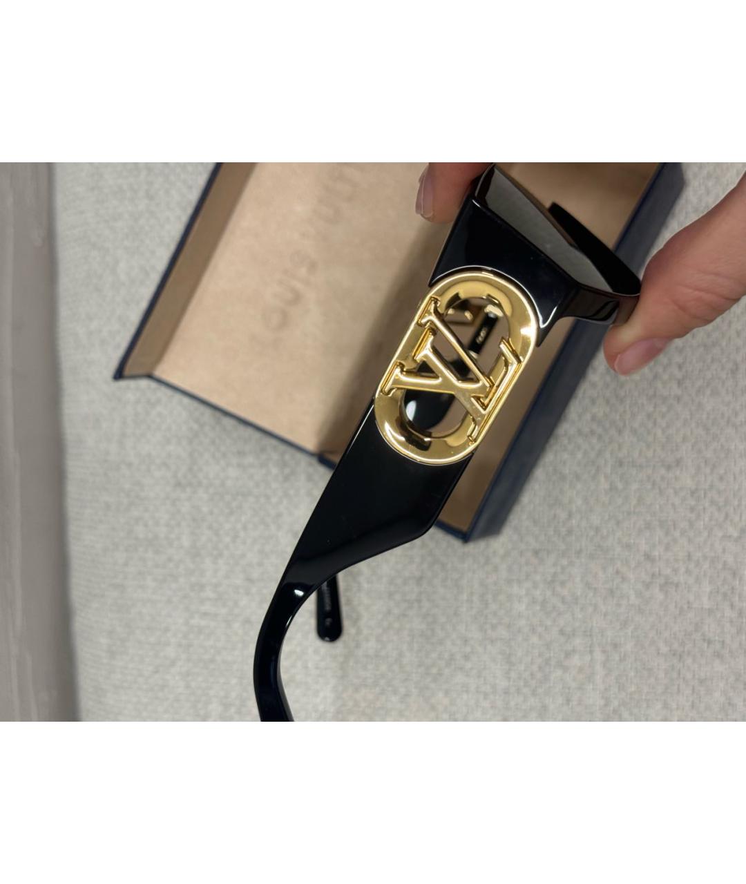 LOUIS VUITTON Черные пластиковые солнцезащитные очки, фото 8