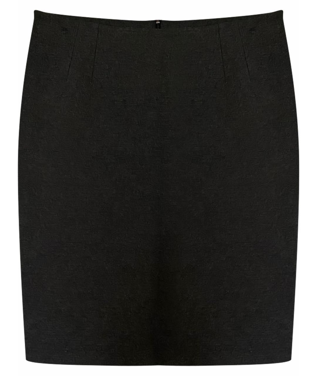MAX MARA Антрацитовая вискозная юбка миди, фото 1