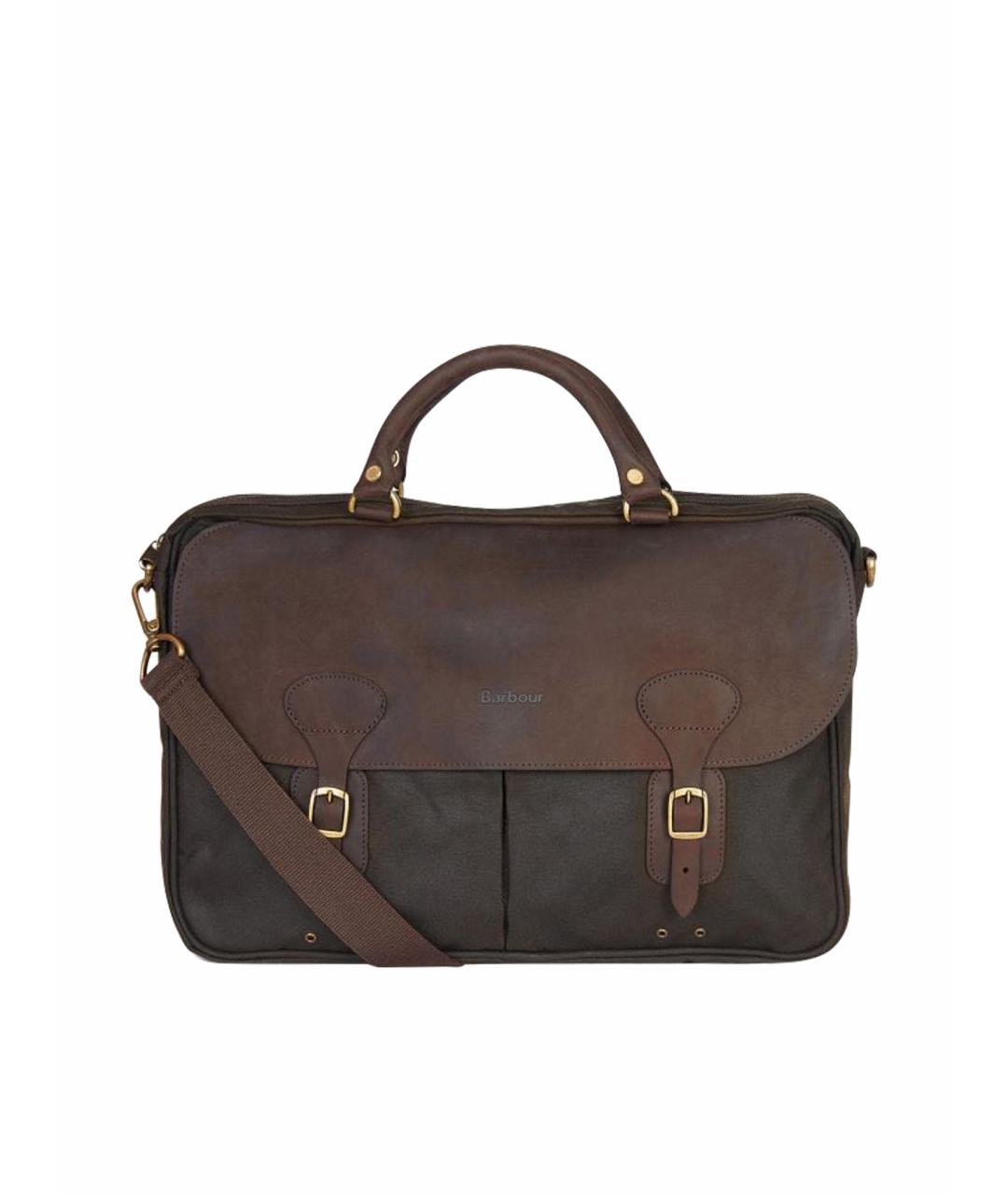 BARBOUR Хаки портфель, фото 1