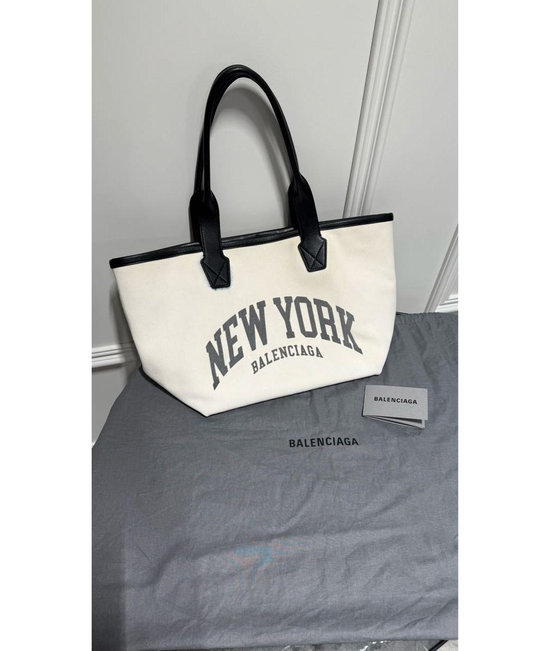 BALENCIAGA Белая сумка тоут, фото 5