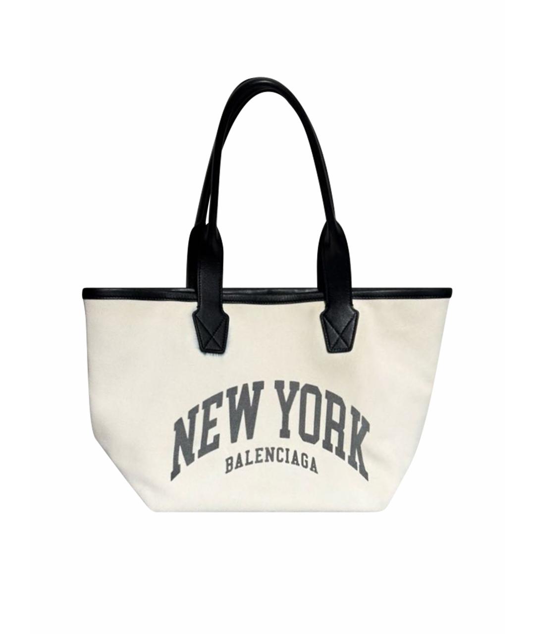 BALENCIAGA Белая сумка тоут, фото 1