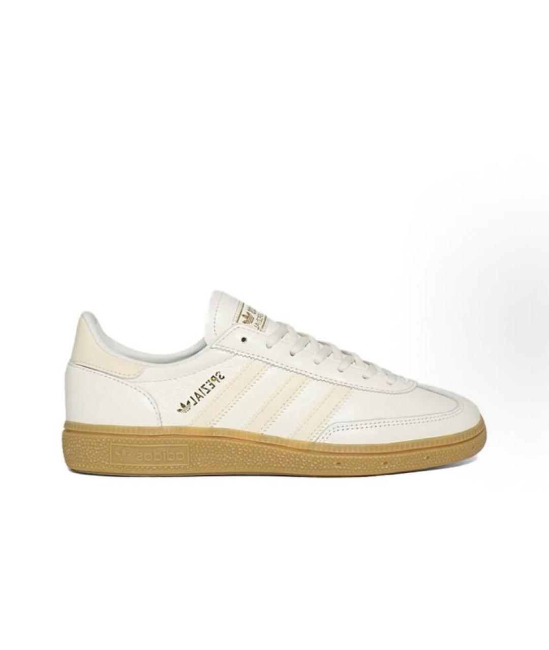 ADIDAS Бежевые кожаные низкие кроссовки / кеды, фото 7